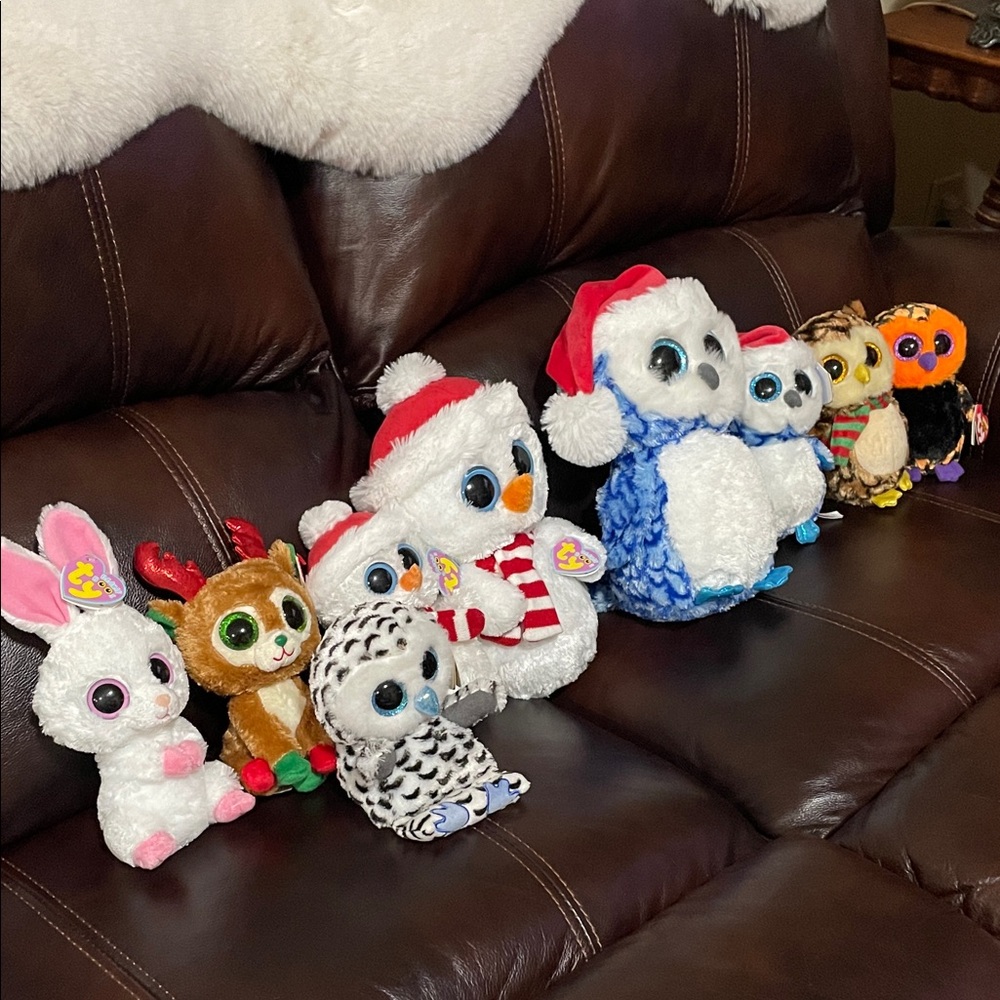 Ty Beanie Boos Plush Animal Toy Collection, Lot of 9
